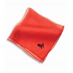 61459 RED POODLE SCARF