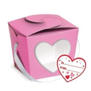53161 PAILS. PINT PINK/RED ASST. W/HEART