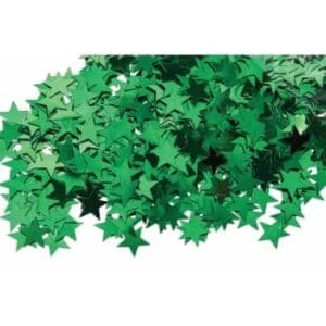 1802GR CONFETTI STARS GREEN